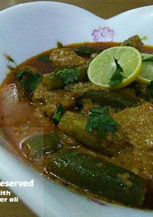 A picture of Bhindi gosht #coopadramadan #sehri.