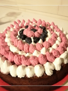 Una foto de Tarta de arándanos