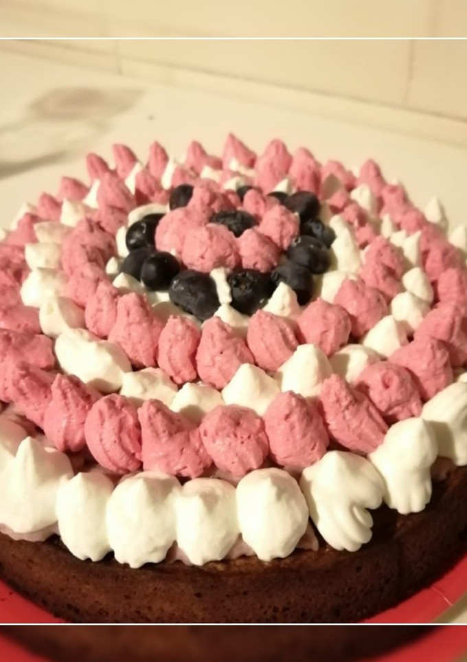 Una foto de Tarta de arándanos