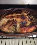 Pollo Asado con Mantequilla de Parmesano, Albahaca y Orégano 