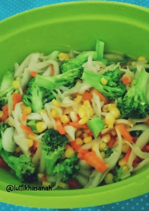 Foto resep Ca jamur pelangi