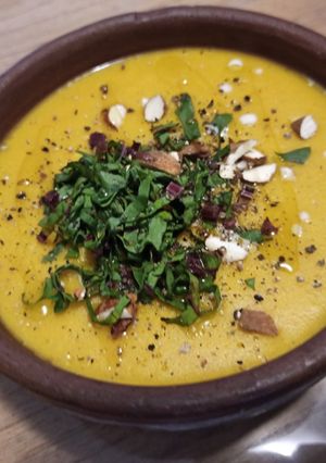 Una foto de Sopa de calabaza
