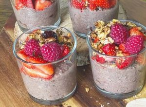 Foto de Pudim de chia com sabor a chocolate 🍫