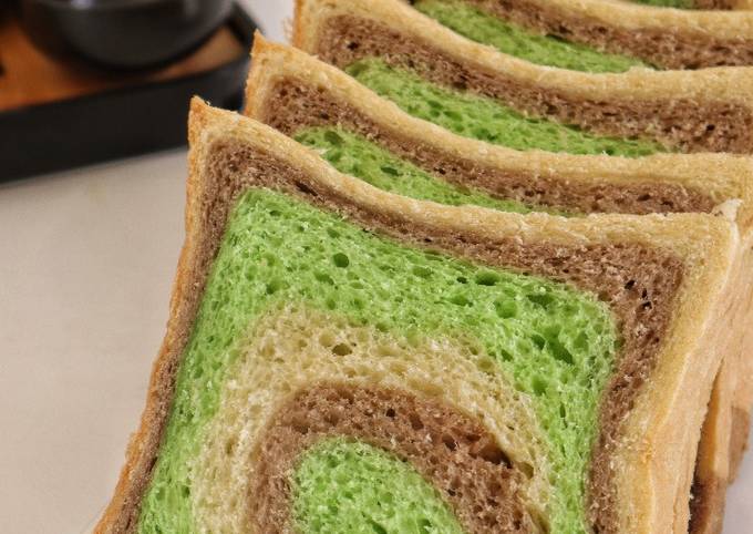 Resep Roti Tawar Coklat Pandan Oleh Yulia Prattiwi Cookpad