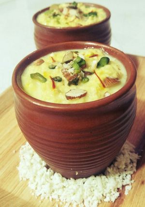 A picture of Paneer Basundi.