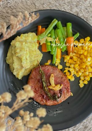 Foto resep Wagyu Steak and Mashed Potato