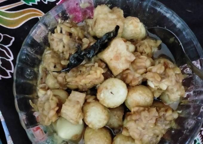 Semur Telur Puyuh Tahu Tempe