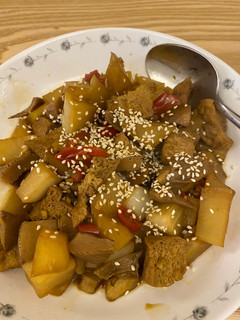 紅燒蘿蔔鮑魚菇 的食譜成品照片