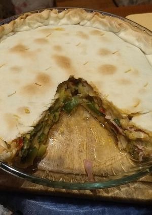 Una foto de Tarta de zapallitos