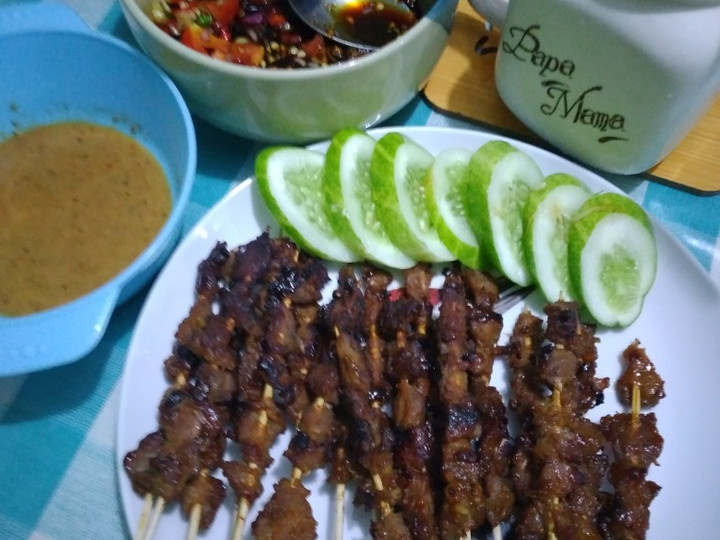  Bagaimana cara memasak Sate maringgi daging sapi untuk Hari Raya  lezat