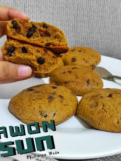 Foto resep Cookies coffee chocolate chips chewy