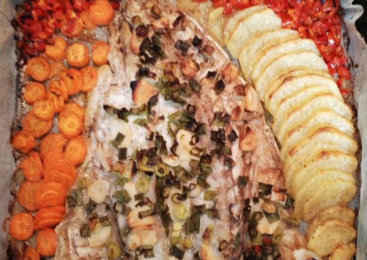 Pescado Al Horno Con Zanahoria