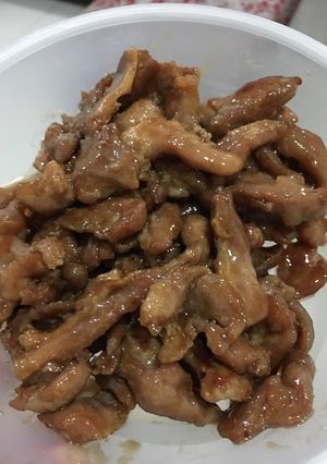 รูปของ “หมูทอดเค็มหวาน”#งบ60บาท