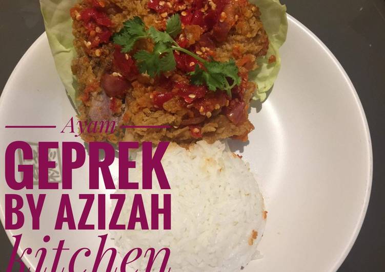 Resep Ayam geprek Azizah kitchen Anti Gagal