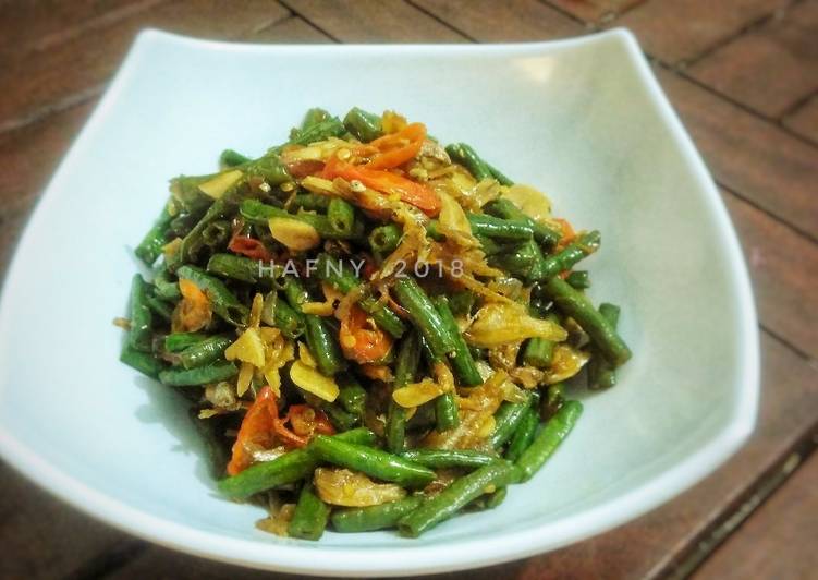 Resep Tumis Kacang Panjang Ikan Asin Enak Gampang yang Bisa Manjain Lidah