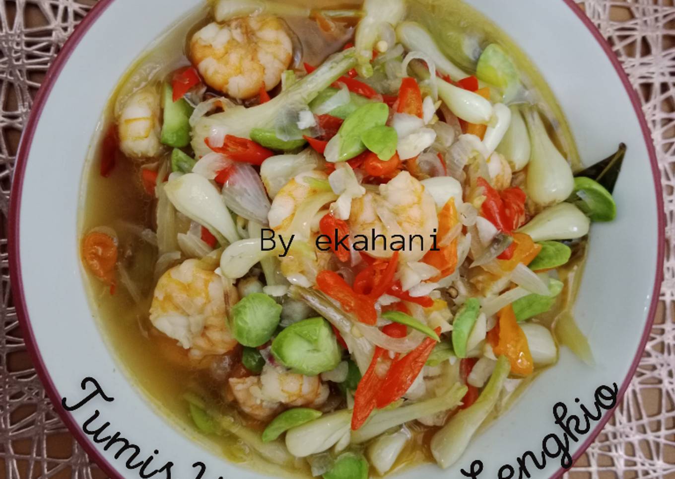 Tumis Udang Pete Lengkio