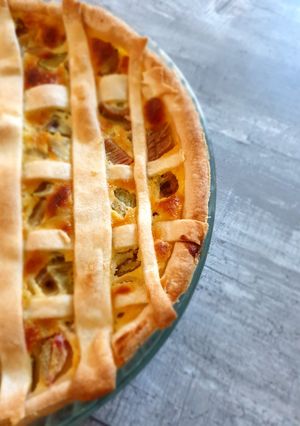 Une photo de Tarte à la rhubarbe