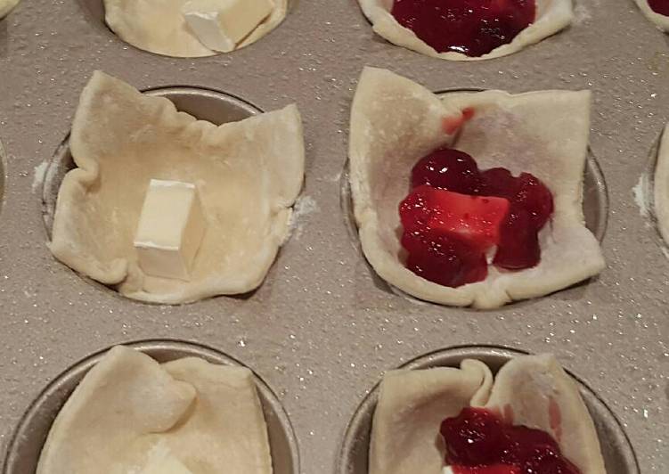 Recipe of Homemade Brie cranberry pastry bites