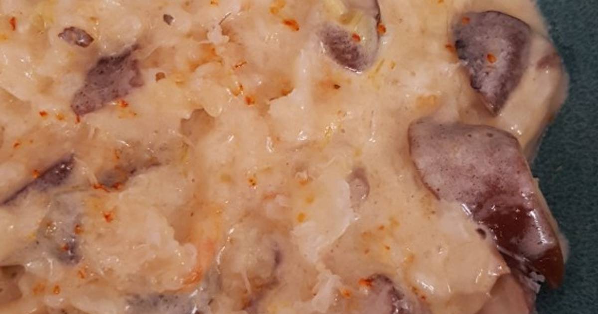 Risotto de setas con nata Receta de Bea Cillero Cookpad