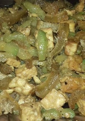 Foto resep Tumis tempe labu siam dan cecek (kulit sapi)