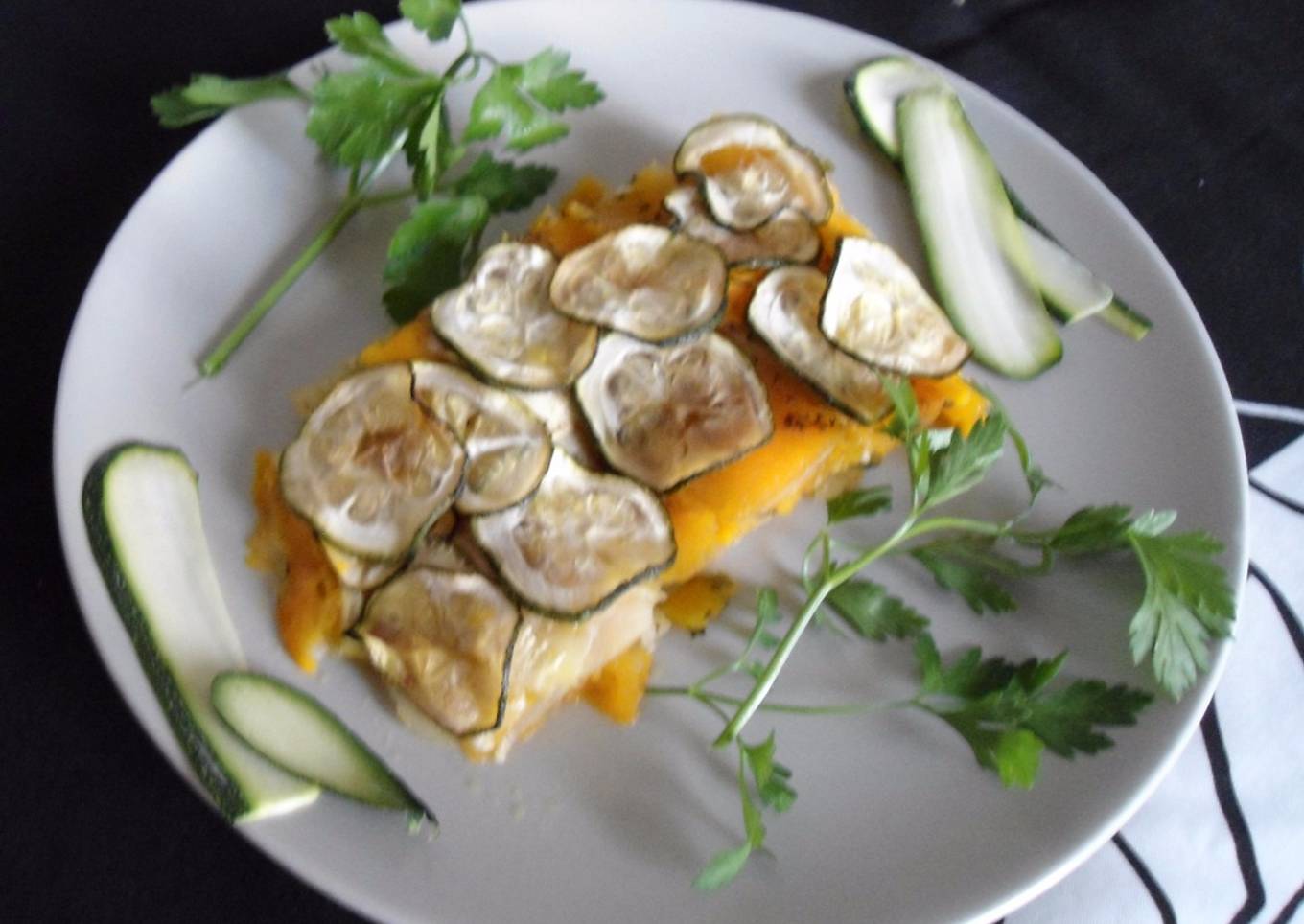 Milhojas de verduras