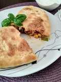 Calzone z kurczakiem na suchych drożdżach