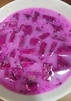 Foto resep Es buah naga
