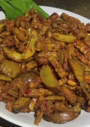 Foto resep Kering tempe teri jengkol