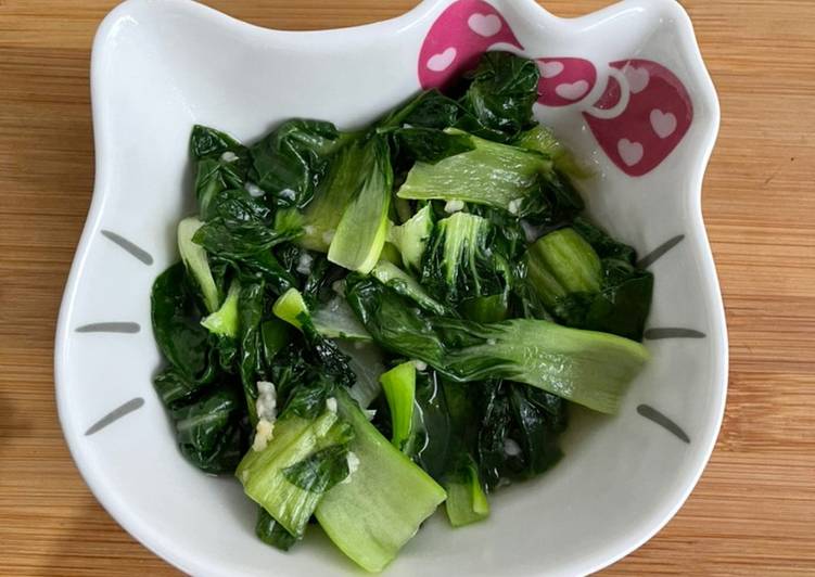 Resep Sayur Topaicay cah Bawang Putih Anti Gagal