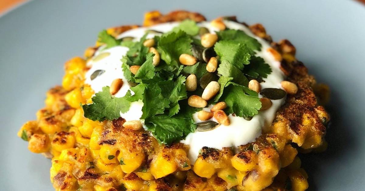 Sweetcorn Fritters Recipe by Izzy@ditching_the_apron - Cookpad