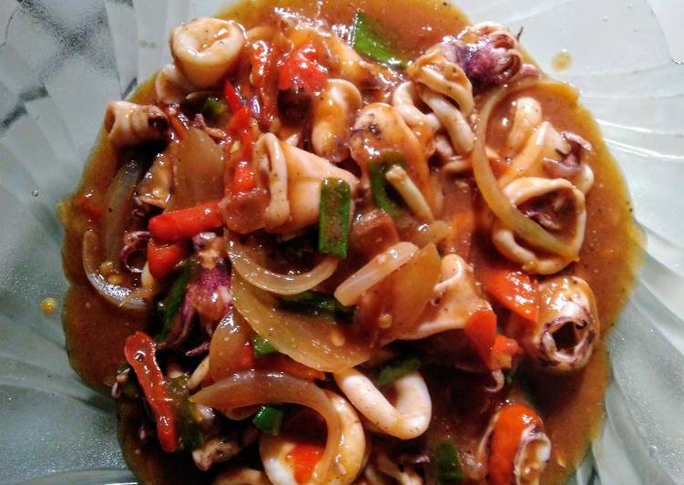 Resep Baru Cumi pedas manis Terpopuler - Kamus Makan