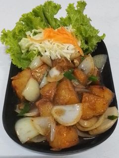 รูปของ มันฝรั่งผัดกระเทียมพริกไทย