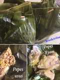Pepes Daging dan Usus ayam
