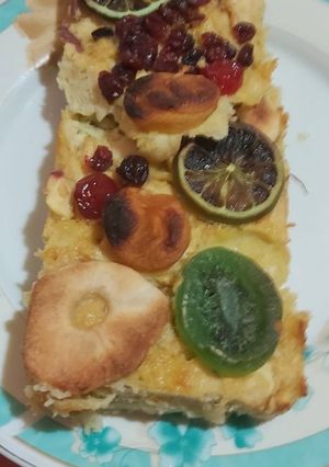 Una foto de Tarta de Manzana Navideña