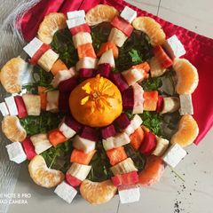 A picture of Salad with paneer.