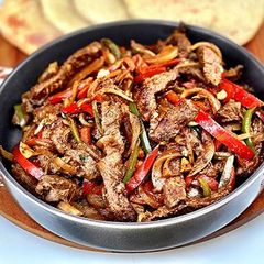 A picture of Wagyu Beef Sajiyeh.