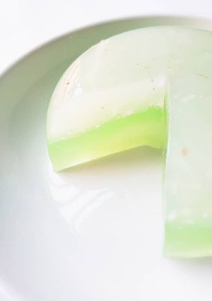 Hình của món Rau câu dừa non lá dứa.