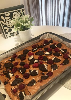 Málnás - Oreos brownie recept fotója