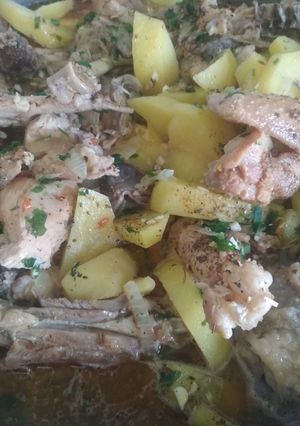 Фото Крымско - татарская кухня / бастурма с курицы.