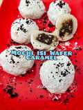Mochi isi Wafer Caramel (tanpa tepung ketan)