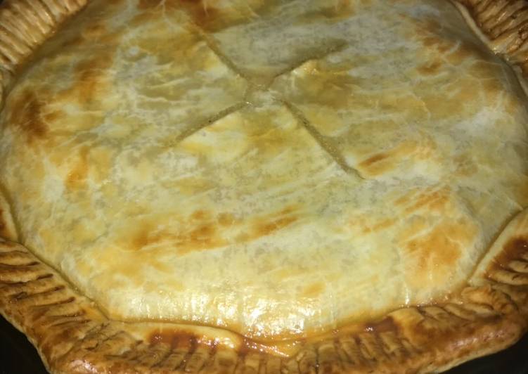 Chicken pot pie (for two pies)
