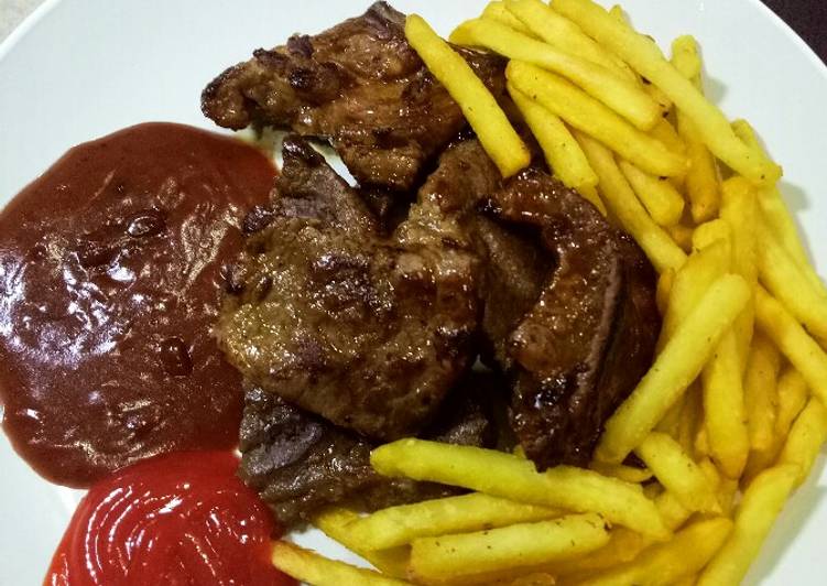 Beef steak simple