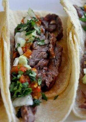 Una foto de Tacos de carne asada