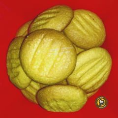 A picture of Eggless custard cookies.