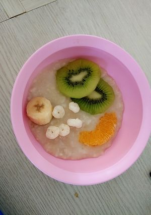 幼兒餐點-水果燕麥粥 的食譜成品照片