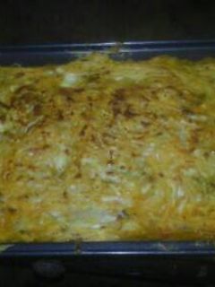 Una foto de Pastel de yuca al horno