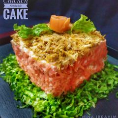 A picture of Peri Patakha Chicken Sandwich Cake.