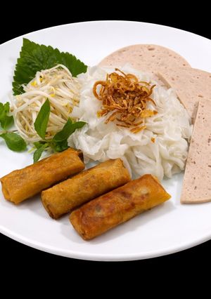 Hình của món SP.0189 - Bánh Ướt Nem Rán Giò Lụa.