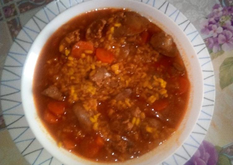 Azadurita de pollo con arroz