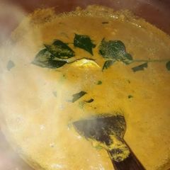 A picture of Easy egg curry in coconut gravy - Kerala style.